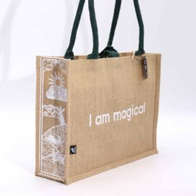 Hop Hare Affirmation Jute Bag