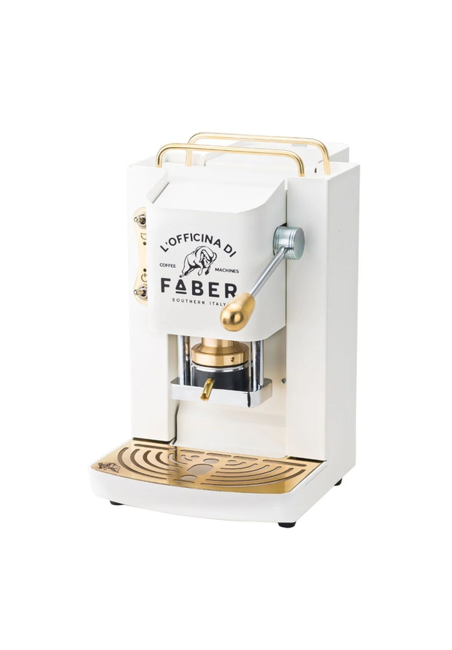 Faber Deluxe Pure White con inserti in ottone