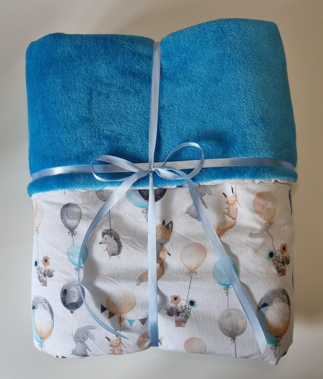 Couverture rêve bleu et polaire extra-douce 