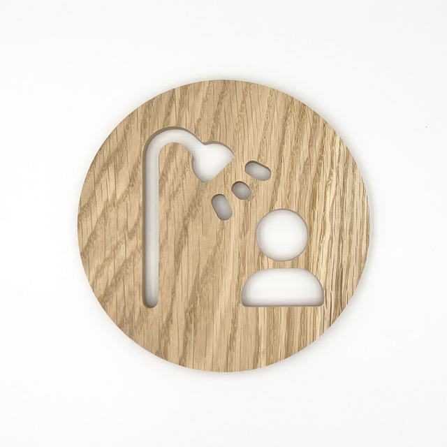 Plaque de porte pour votre salle de bain