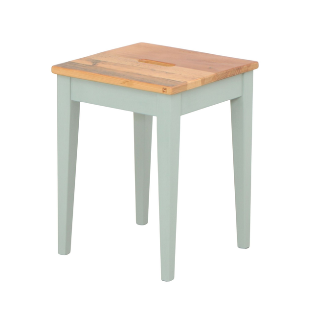 UNIK Altholz Hocker glacierblau