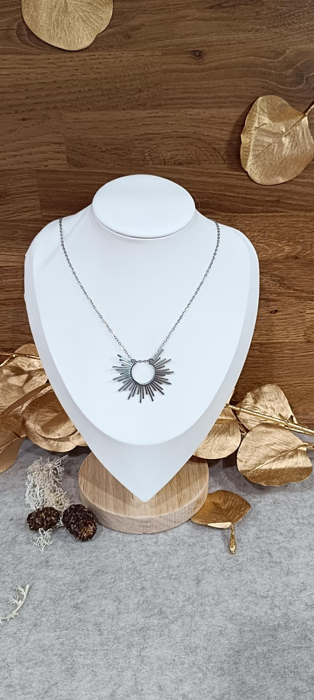 Collier soleil argent 