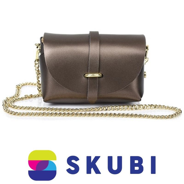 Vera Pelle P45 Dámská kožená crossbody kabelka měděná
