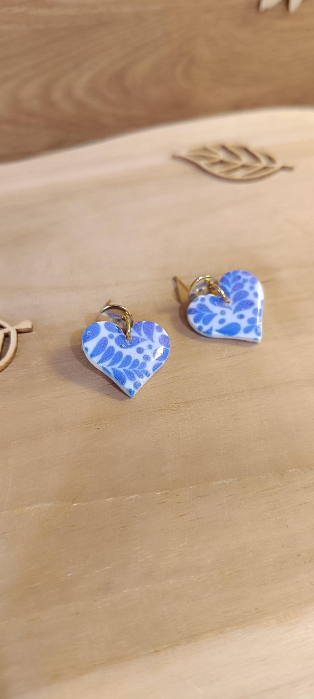Boucles d&#039;oreilles - petit cœur 