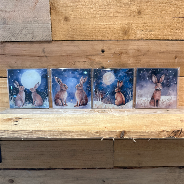 Glass Rabbit Coaster 