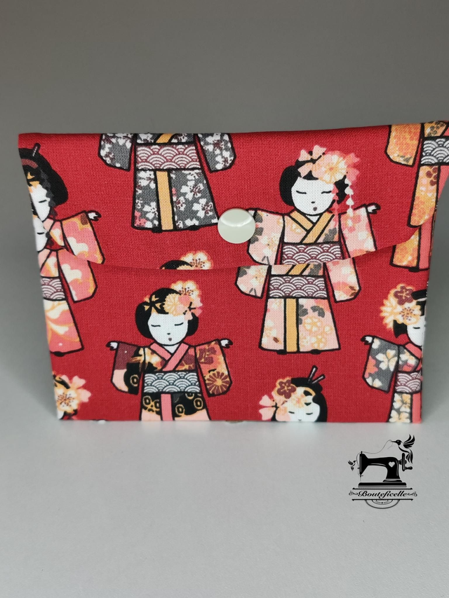 Pochette imperméable "GEISHA BORDEAUX"