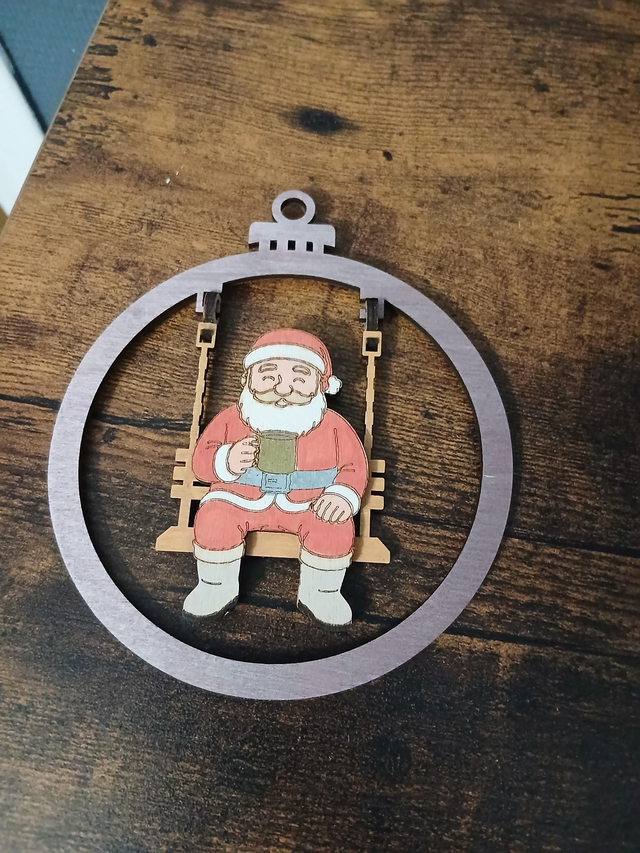 Père Noël balançoire