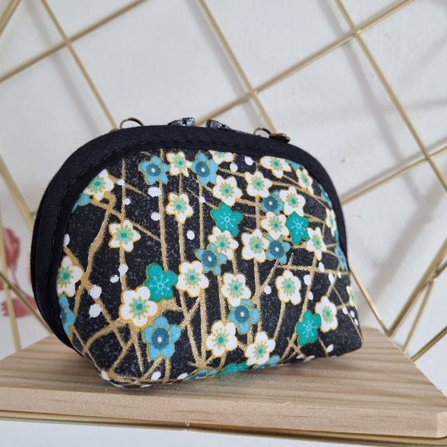 Porte-monnaie arrondi "Haru" vert