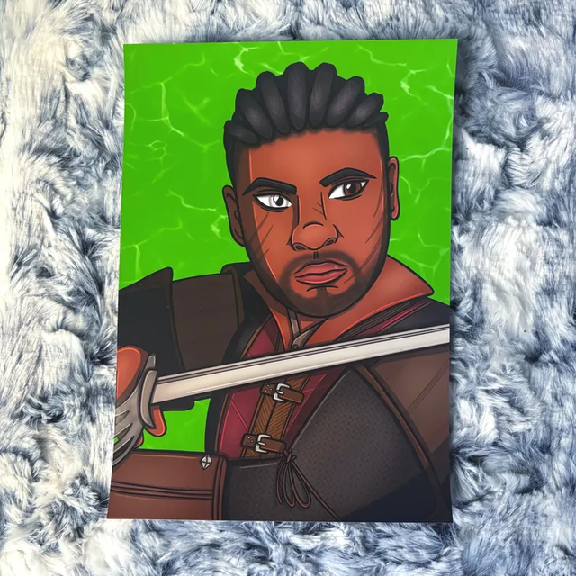 Wyll Baldur's Gate 3 A5 Portrait Print