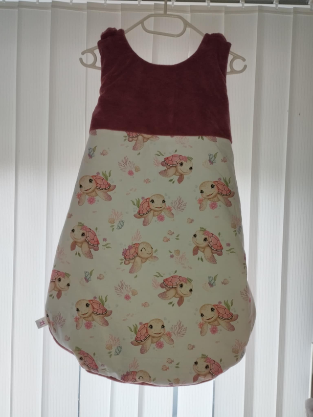 GIGOTEUSE TORTUE ROSE TAILLE 6/12 MOIS