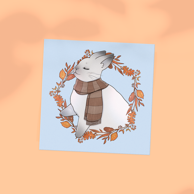 🆕 Print carré A5 FALLEN LEAVES