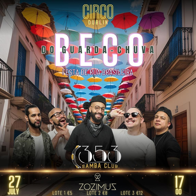 CIRCO DUBLIN SUN 27/7/25 BECO DO GUARDA CHUVA