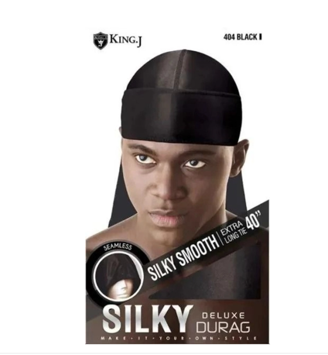 KING J: SILKY DURAG - BLACK (404)