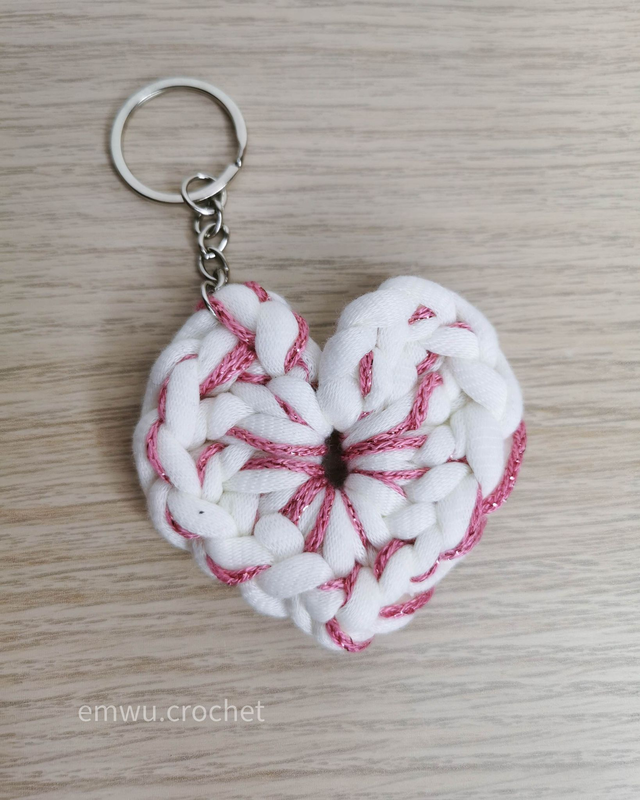 💗 Porte-clés Self-Love Blanc et rose