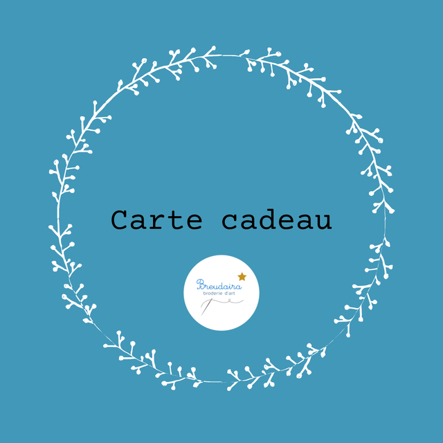 Carte Cadeau Cours de broderie