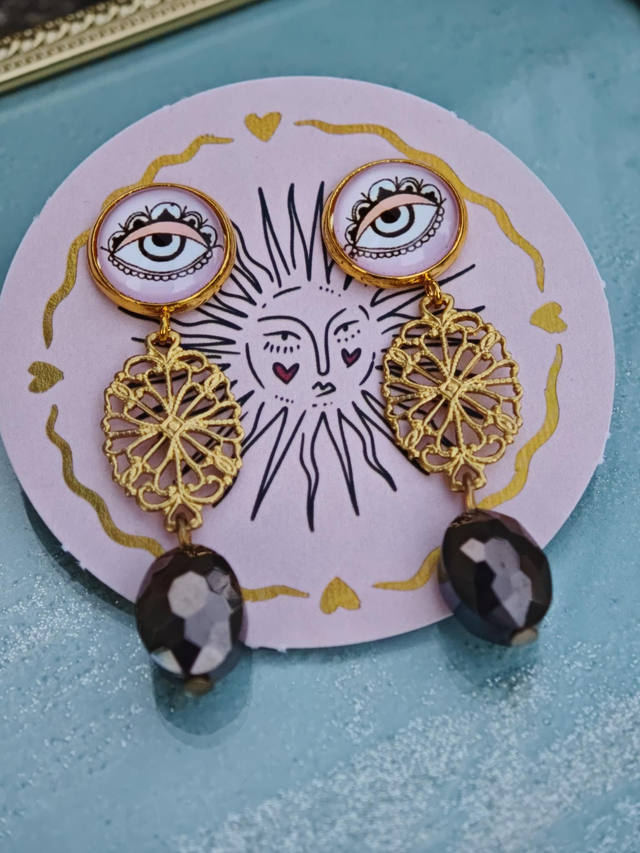 Boucles d'oreilles 'Golden Melancholy'