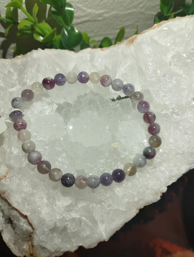 Bracelet Tourmaline Multicolore 6mm
