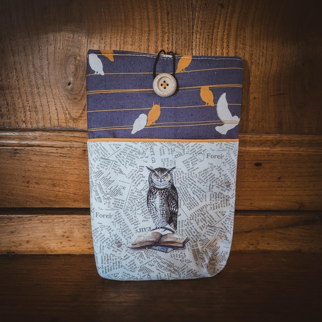 Pochette à livre "Maitre Hiboux" - Format poche