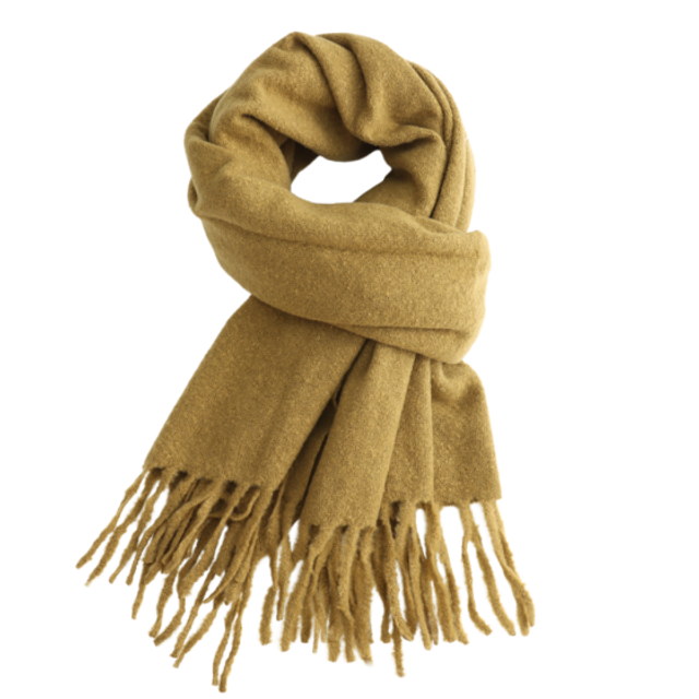 Olive Cosy Winter Scarf