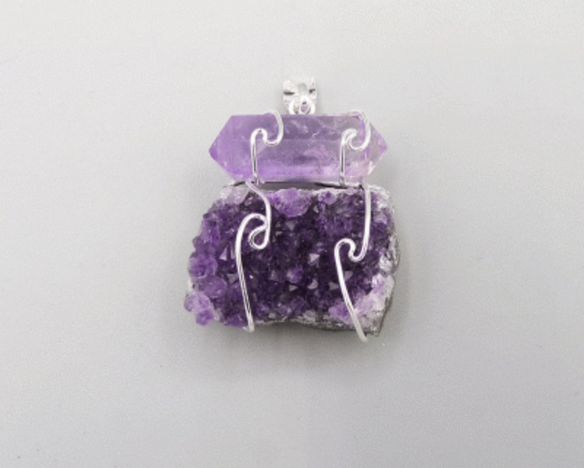Amethyst Dual Energy Pendant