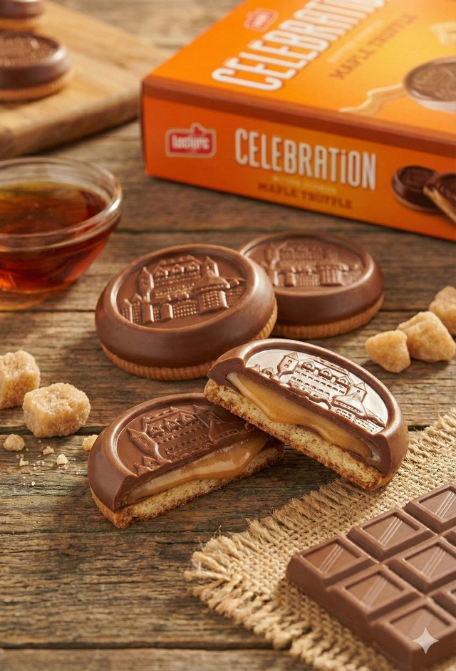 Biscuits au beurre, truffés à l&#039;érable