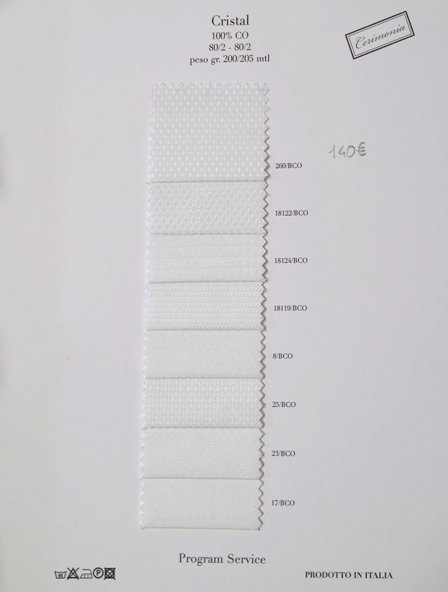 Tessuto per camicia su misura da sposo o cerimonia