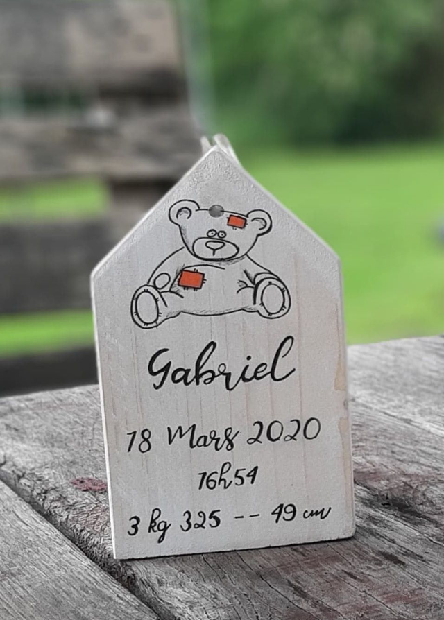 Petite maison naissance personnalisé