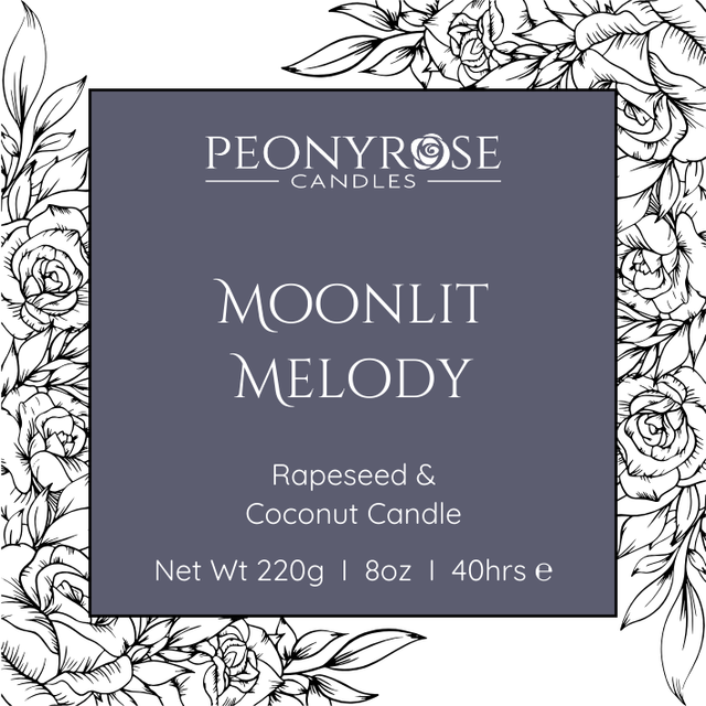 Moonlit Melody - Luxury Scented Candle 