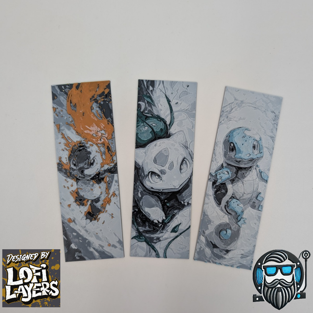 Marque page starters pokemon