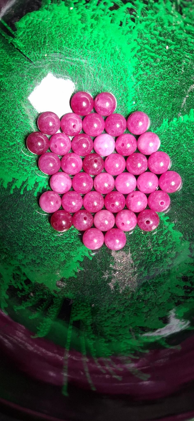 Dyed tourmaline pink LAST CHANCE 8mm