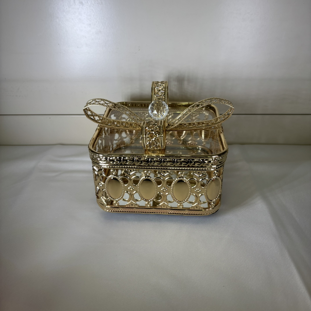 Boîte rose gold effet un Nœud Grande