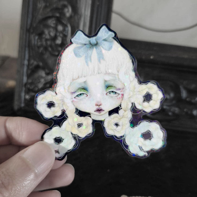 Sticker Snowy doll