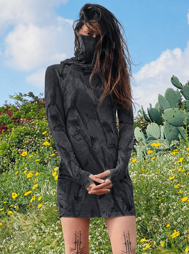 412068 VIAMARA WOMEN’S DRESS BLACK RUST