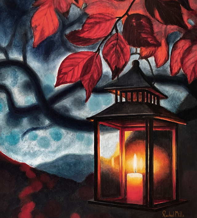 Original Painting The Tranquility Lantern