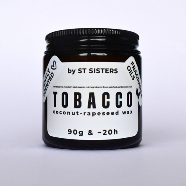 &quot;TOBACCO&quot; lightly scented candle
