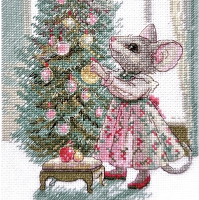 Aine Merry Mouse Counted Cross Stitch 