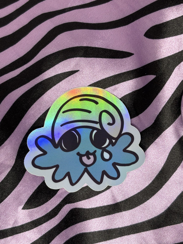 holographic omanyte sticker