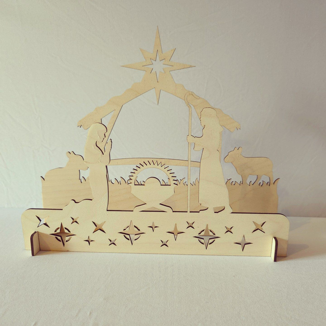 Scène crèche de noël