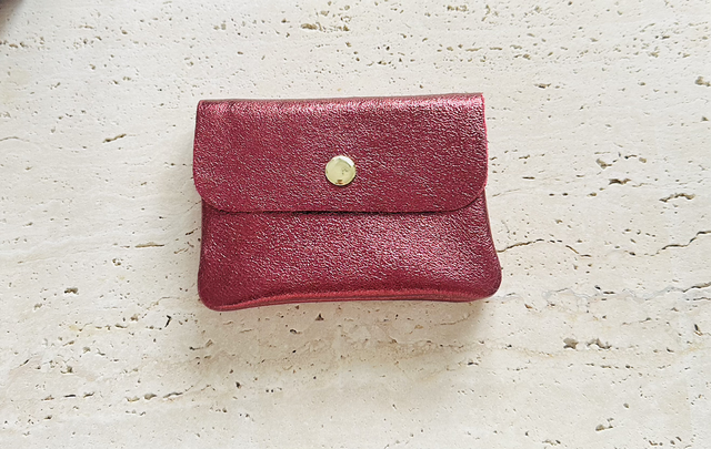 Portemonnee rood glitter 