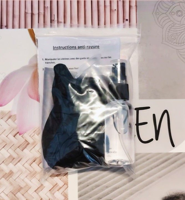 Kit de Nettoyage anti-rayures pour vitrine 