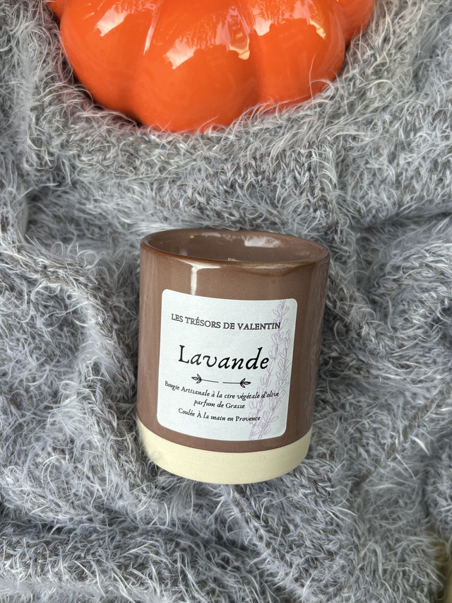 Bougie Lavande pot en grès 150g
