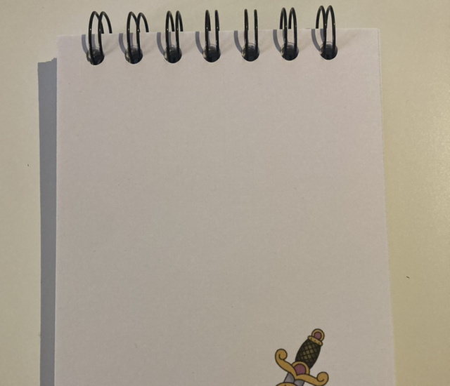 Dagger Heart a6 Notepad