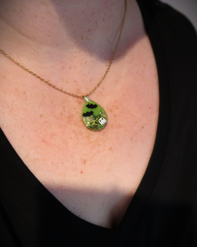 Collier Goutte Légendes d'automne 🎃| CO51