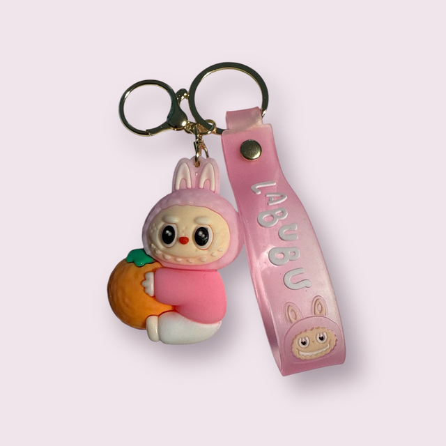 0657 - Labubu - roze - met sinaasappel