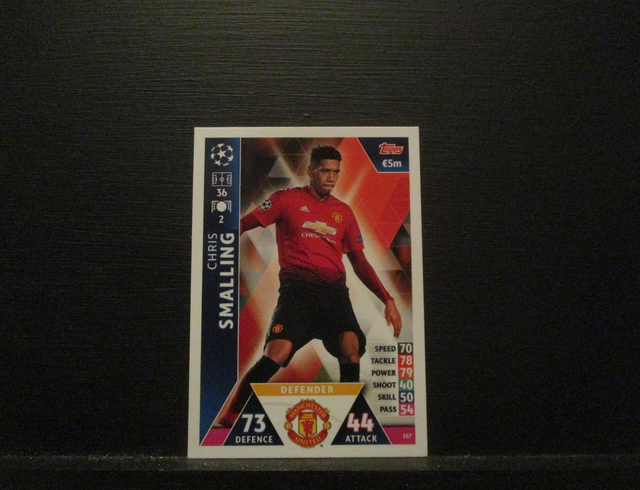 Chris Smalling - UEFA Champions League Match Attax 2018/19 Original Trading Card #167