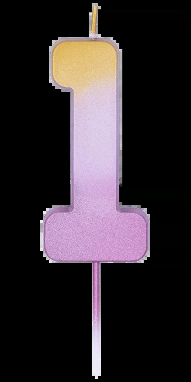 18" HAPPY 1ST BIRTHDAY PINK HOLOGRAPHIC FOIL