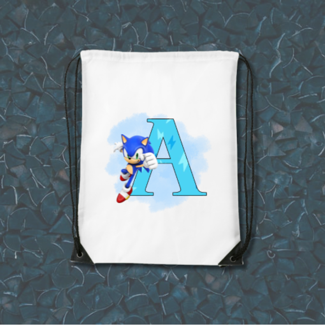 Sac Cordon Lettre Sonic 