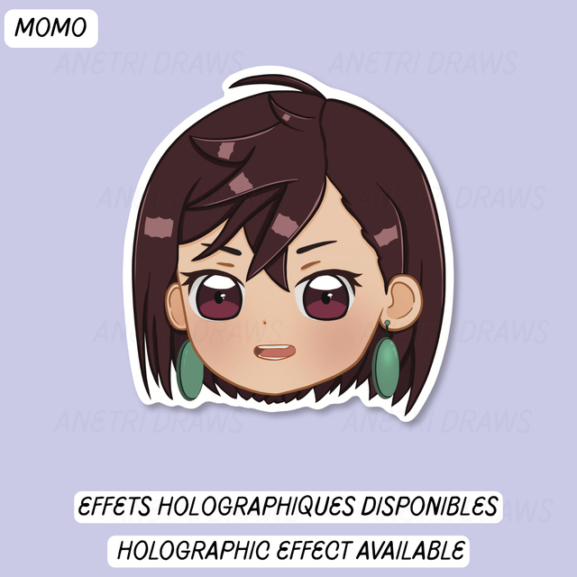 Sticker visage mignon Dandadan | Momo Ayase