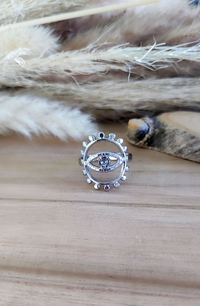 Bague Oeil acier