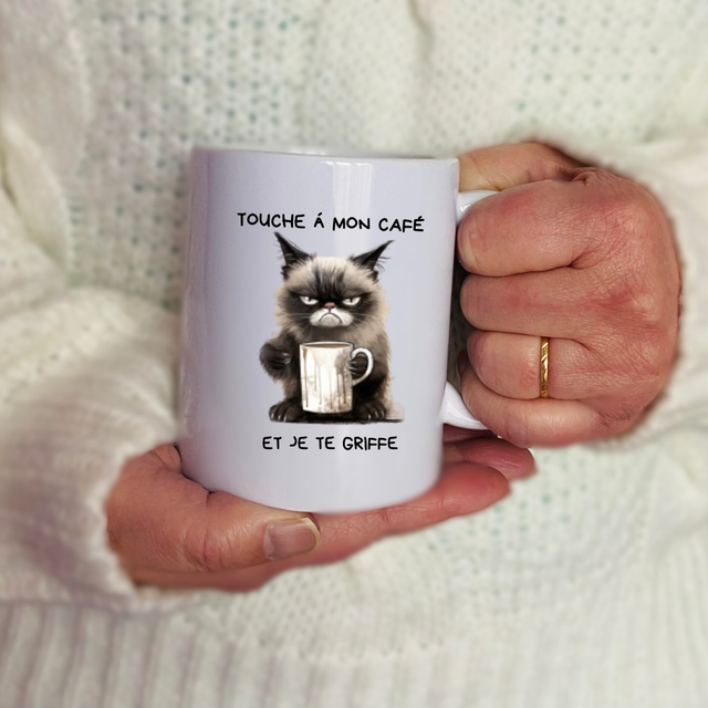 Mug "Touche à mon café"